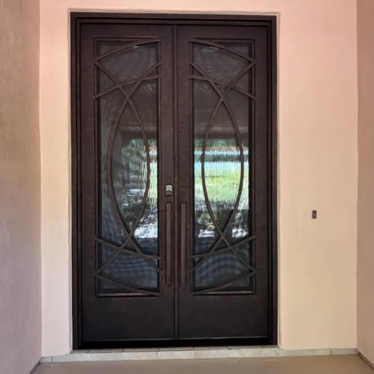 Double entry, dark bronze