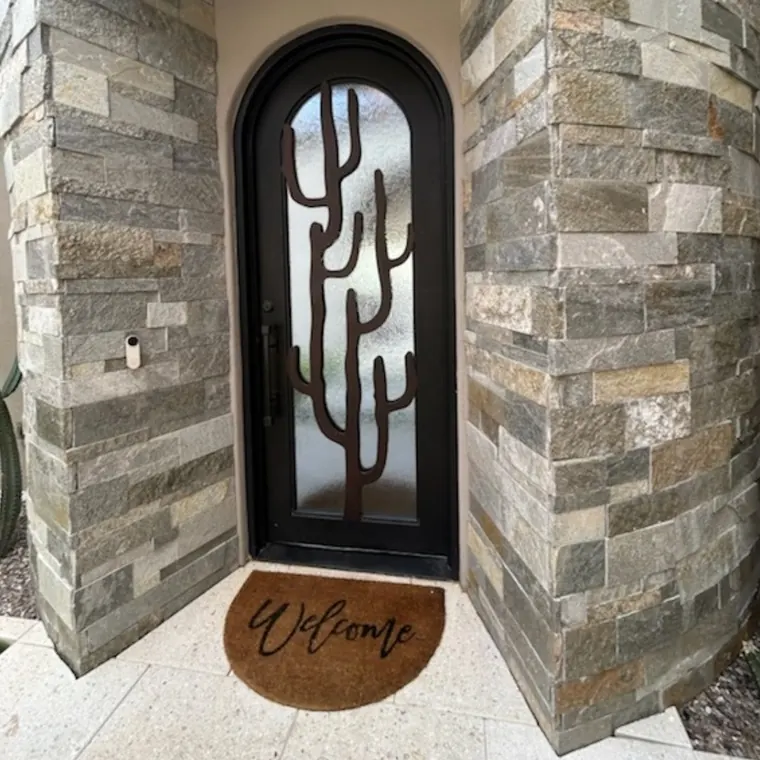 Single entry, custom cutout